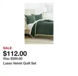 Belk Lusso Velvet Quilt Set offer