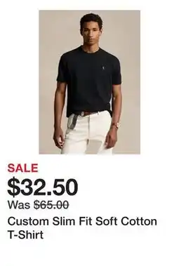 Belk Custom Slim Fit Soft Cotton T-Shirt offer