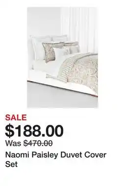 Belk Naomi Paisley Duvet Cover Set offer