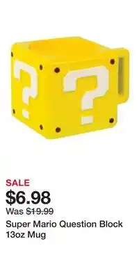 Game Stop Super Mario Question Block 13oz Mug offer
