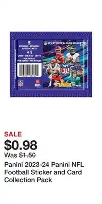 Game Stop Panini 2023-24 Panini NFL Football Sticker and Card Collection Pack offer