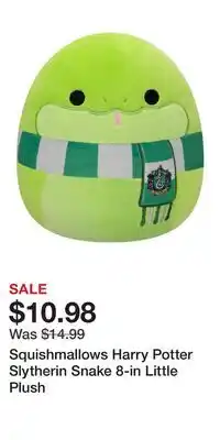 Game Stop Squishmallows Harry Potter Slytherin Snake 8-in Little Plush offer