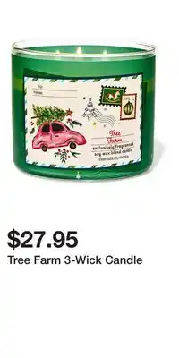 Bath & Body Works Tree Farm 3-Wick Candle offer
