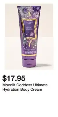 Bath & Body Works Moonlit Goddess Ultimate Hydration Body Cream offer