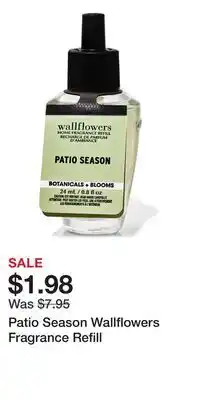 Bath & Body Works Patio Season Wallflowers Fragrance Refill offer