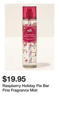 Bath & Body Works Raspberry Holiday Pie Bar Fine Fragrance Mist offer