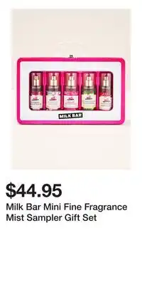 Bath & Body Works Milk Bar Mini Fine Fragrance Mist Sampler Gift Set offer