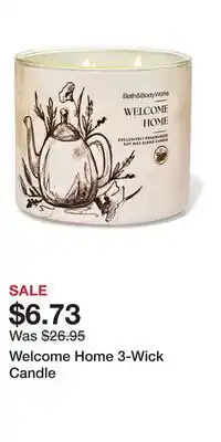 Bath & Body Works Welcome Home 3-Wick Candle offer