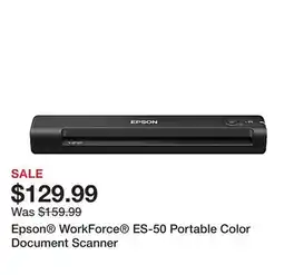 Office Depot Epson WorkForce ES-50 Portable Color Document Scanner offer
