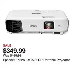 Office Depot Epson EX3280 XGA 3LCD Portable Projector offer