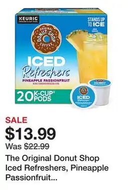 Office Depot The Original Donut Shop Iced Refreshers, Pineapple Passionfruit Flavor, Box of 20 K-Cup Pods offer