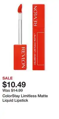 Ulta Beauty ColorStay Limitless Matte Liquid Lipstick offer