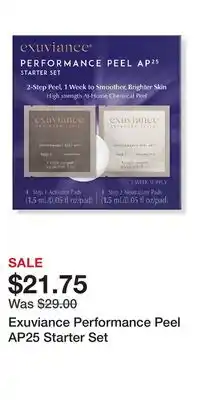 Ulta Beauty Exuviance Performance Peel AP25 Starter Set offer
