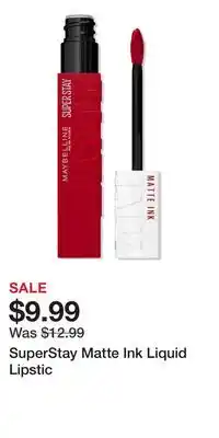 Ulta Beauty SuperStay Matte Ink Liquid Lipstic offer