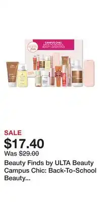 Ulta Beauty Beauty Finds by ULTA Beauty Campus Chic: Back-To-School Beauty Essentials offer