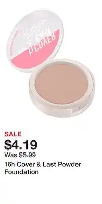 Ulta Beauty 16h Cover & Last Powder Foundation offer