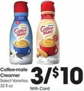 Kroger Coffee-Mate Creamer offer
