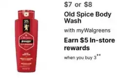 Walgreens Old Spice Body Wash offer