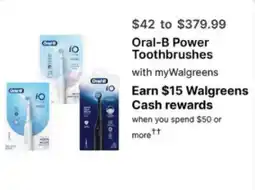 Walgreens Oral-B Power Toothbrushes offer