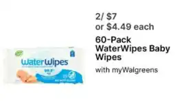 Walgreens WaterWipes Baby Wipes offer