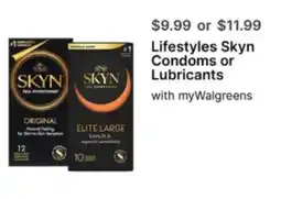 Walgreens Lifestyles Skyn Condoms or Lubricants offer