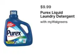 Walgreens Purex Liquid Laundry Detergent offer