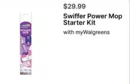 Walgreens Swiffer Power Mop Starter Kit offer