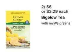 Walgreens Bigelow Tea offer