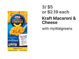 Walgreens Kraft Macaroni & Cheese offer