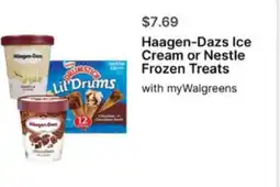 Walgreens Haagen-Dazs Ice Cream or Nestle Frozen Treats offer