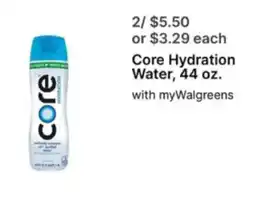 Walgreens Core Hydration Water offer