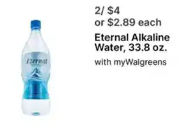 Walgreens Eternal Alkaline Water offer