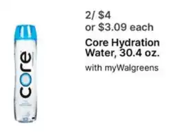 Walgreens Core Hydration Water offer