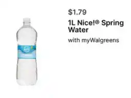 Walgreens Nice! Spring Water offer