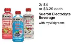 Walgreens Suerox Electrolyte Beverage offer