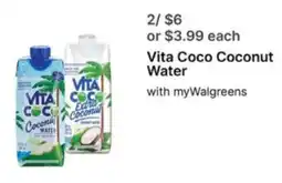 Walgreens Vita Coco Coconut Water offer