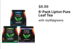 Walgreens Lipton Pure Leaf Tea offer