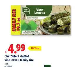 Lidl Chef Select stuffed vine leaves, family size offer