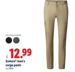 Lidl Esmara men's cargo pants offer