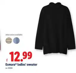 Lidl Esmara ladies' sweater offer