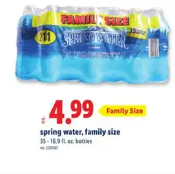 Lidl spring water, family size offer