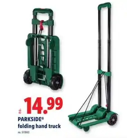 Lidl PARKSIDE folding hand truck offer