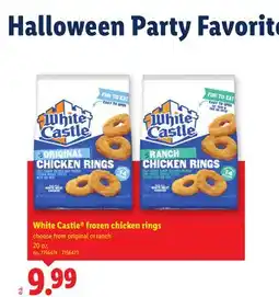 Lidl White Castle frozen chicken rings offer
