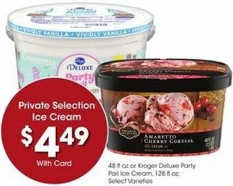 Kroger Private Selection Ice Cream offer