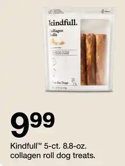 Target Kindfull 5-ct. 8.8-oz. collagen roll dog treats offer