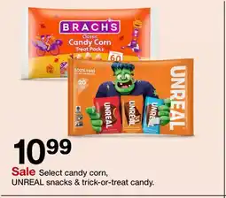 Target Select candy corn, UNREAL snacks & trick-or-treat candy offer