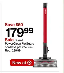 Target Bissell PowerClean FurGuard cordless pet vacuum offer