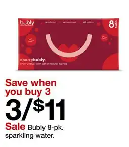 Target Bubly 8-pk. sparkling water offer