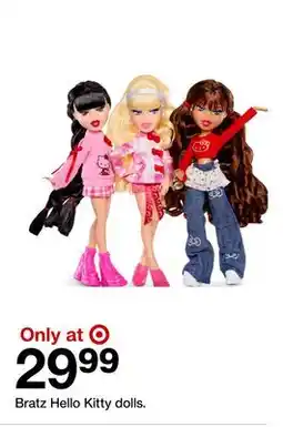 Target Bratz Hello Kitty dolls offer