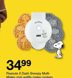 Target Peanuts X Dash Snoopy Multi- Maker mini waffle maker system offer